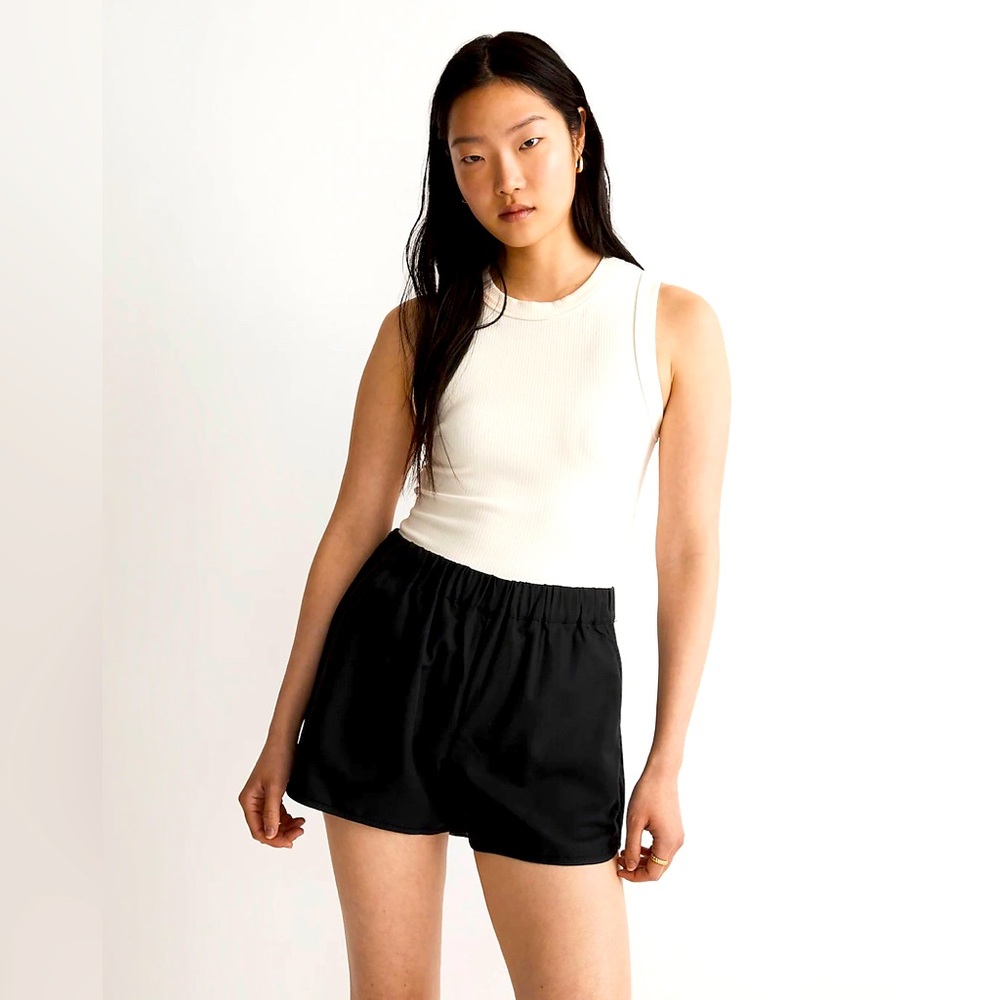 Madewell Almost Black Pull-On Shorts